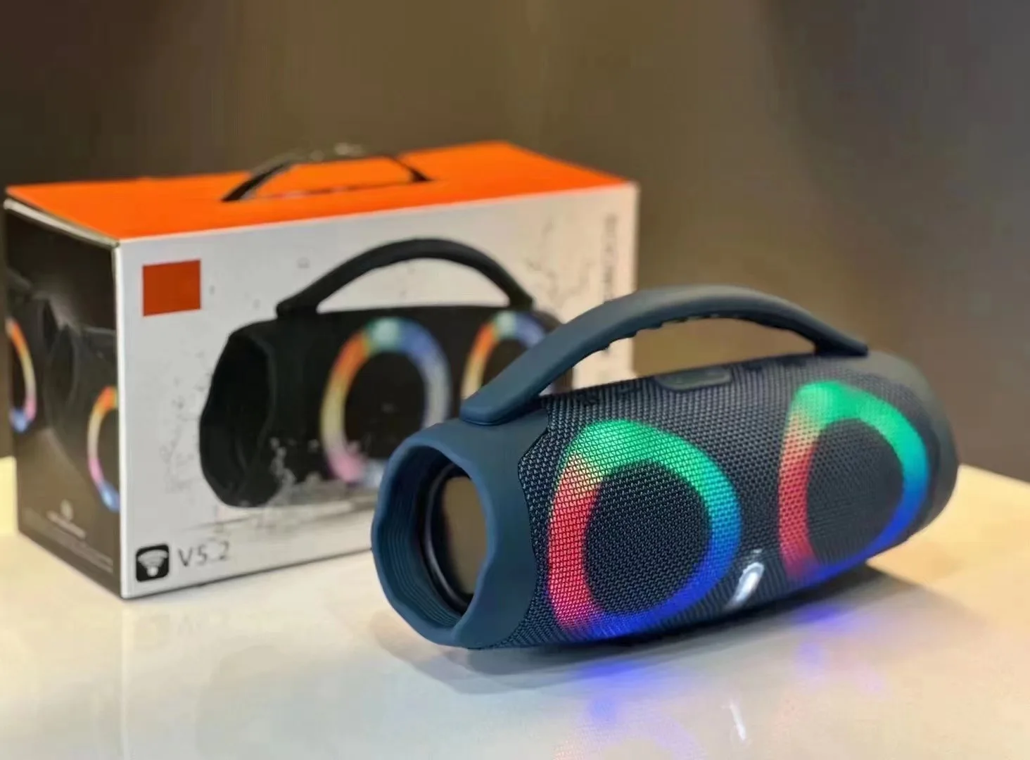 BOX3-MINI Wireless Bluetooth Speaker Great War God RGB Portable Outdoor Portable Subwoofer Audio