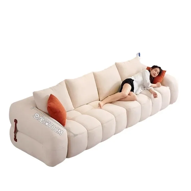 

Small apartment living room cloud cream modern style trio