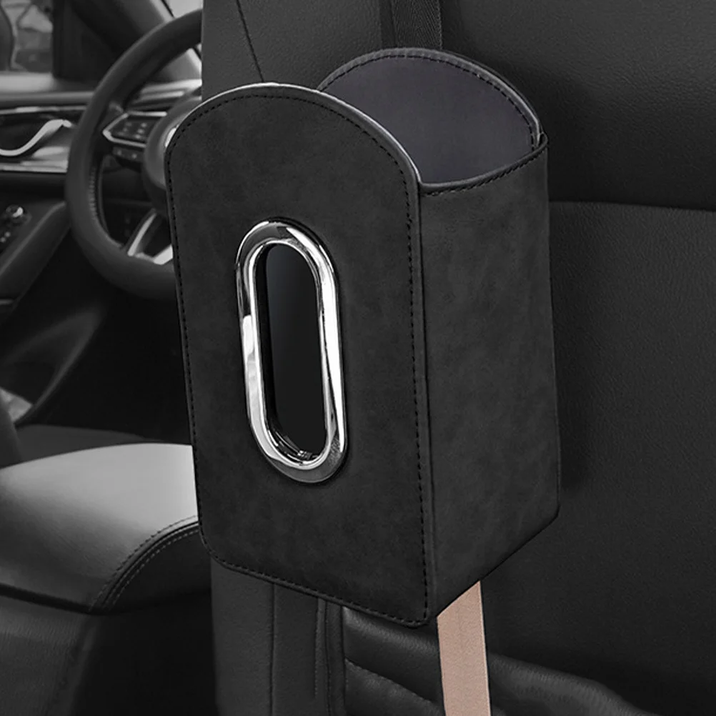 

Car Tissue Holder Pu Car Seat Side Organizer Large Capacity For Tissues Napkins Facial Tissue Dispenser Vehicle