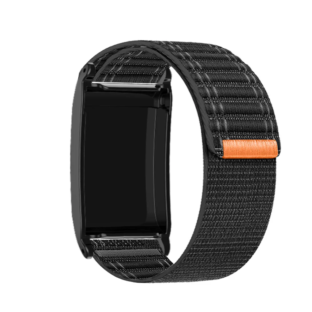 سوار رياضي من النايلون، حزام مطاطي لساعة Whoop 4.0 الذكية، حزام ساعة من النايلون المضفر بحلقة فيلكرو