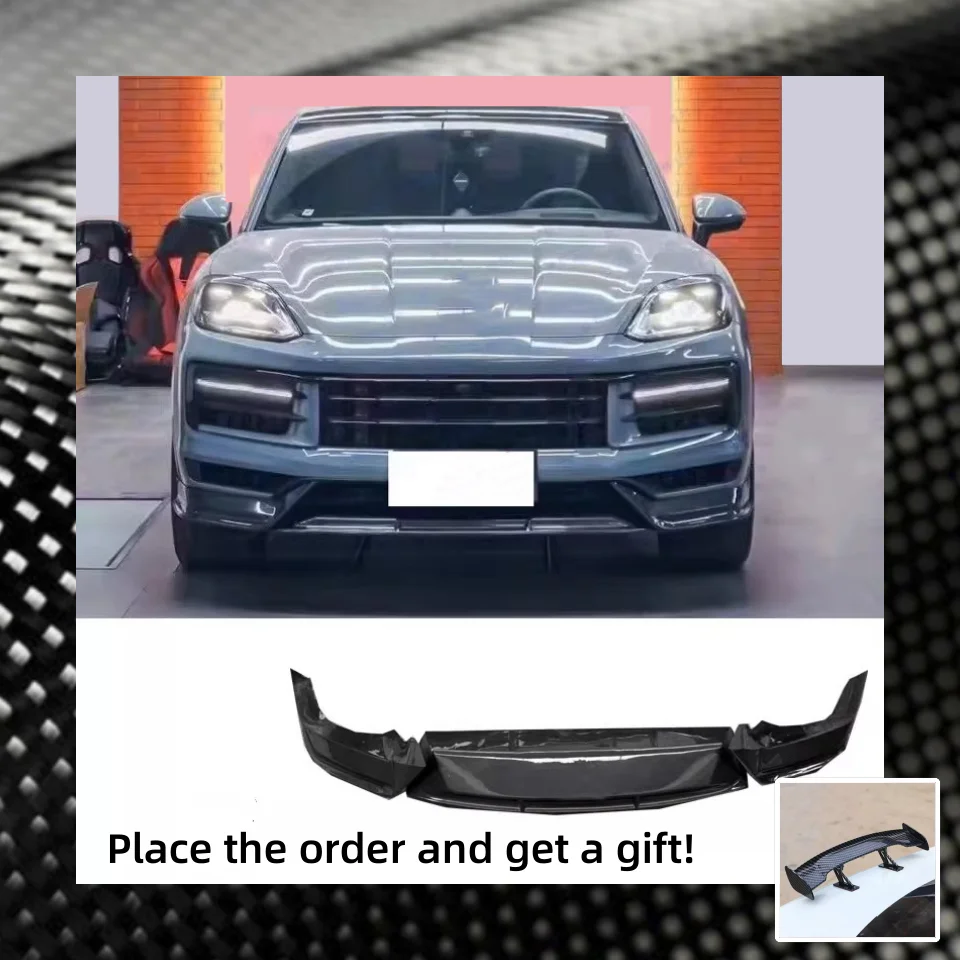 

Carbon fiber Front Lip Front Shovel for Porsche Cayenne 9Y0 Coupe Modified Surround Car Accessories
