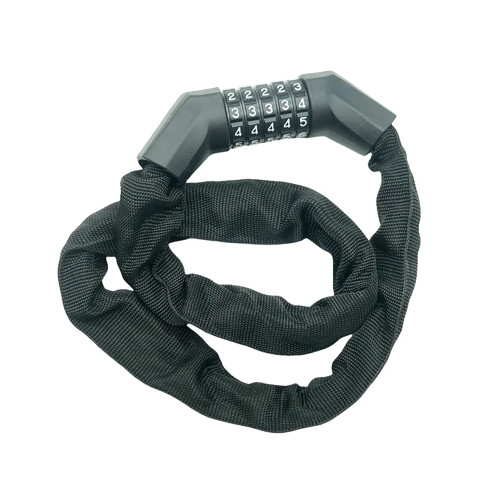 90CM Anti-Theft Bike Chain Lock for MTB Road Bikes Password Protected Safety Bicycle Lock with Motorcycle Lock Bike Accessories