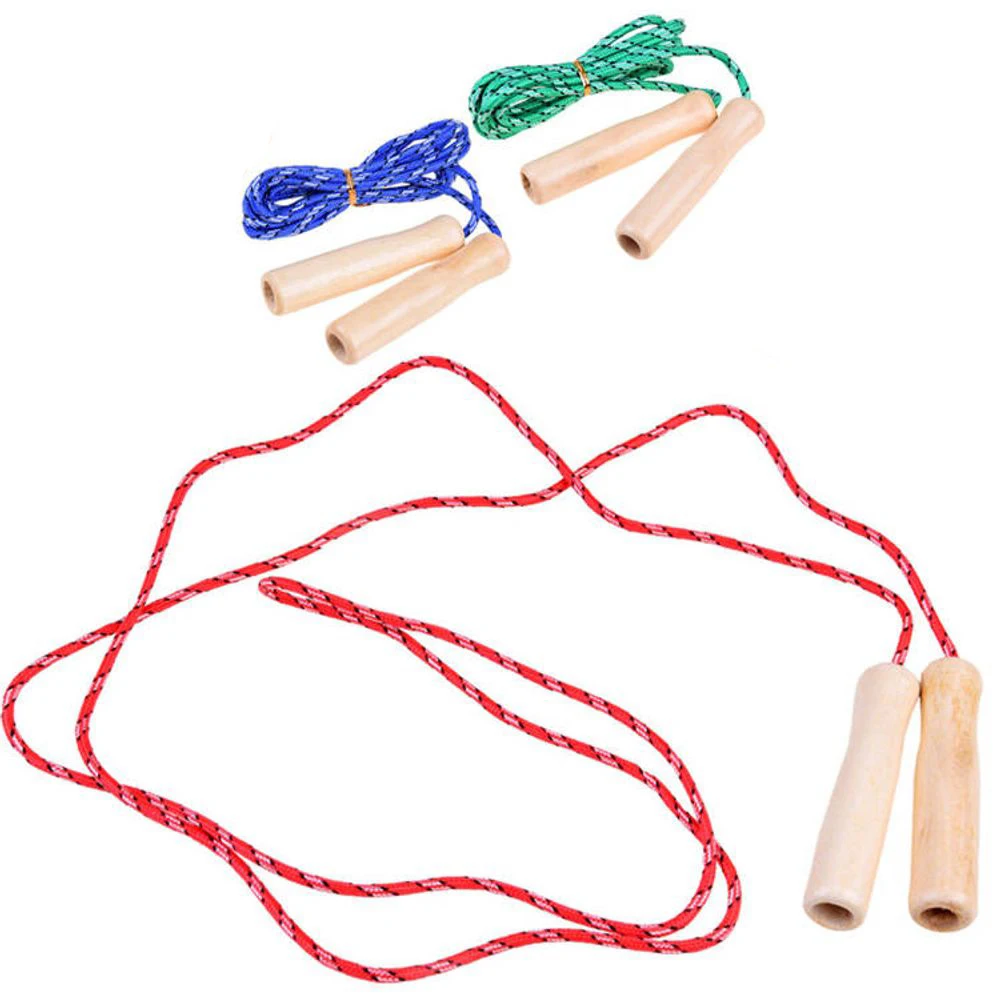 2,24m wooden handle exercise skipping rope