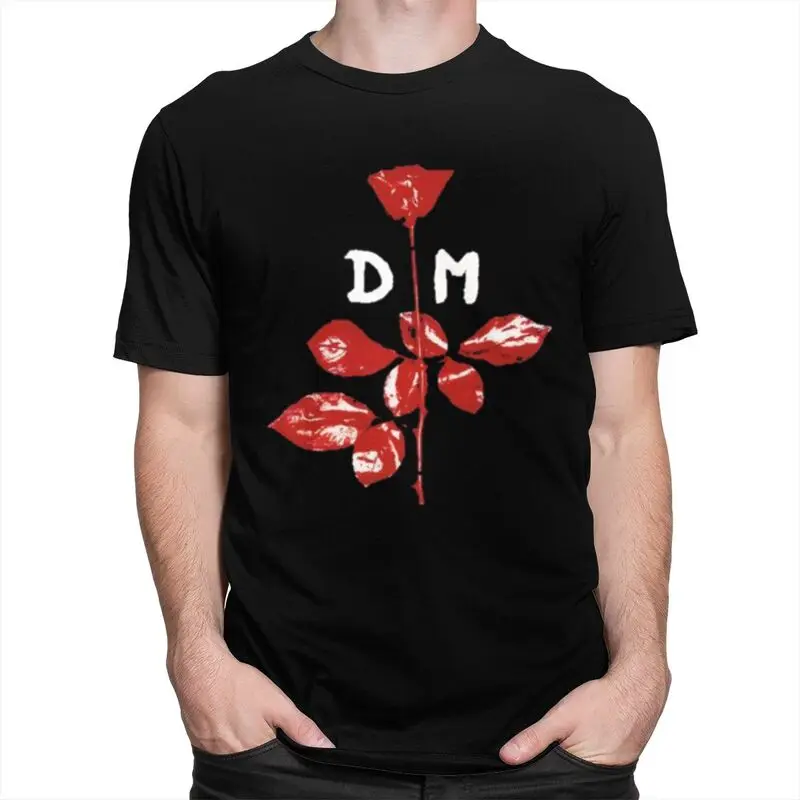 Custom Trendy Depeche Cool Mode T Shirt Men Short Sleeves Cotton T-shirt Print Music Tees Fashion Tshirt