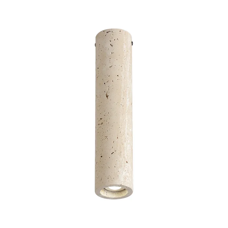 

Japanese-style yellow travertine cylindrical ceiling lamp modern simple entrance aisle lamp creative homestay retro lamp