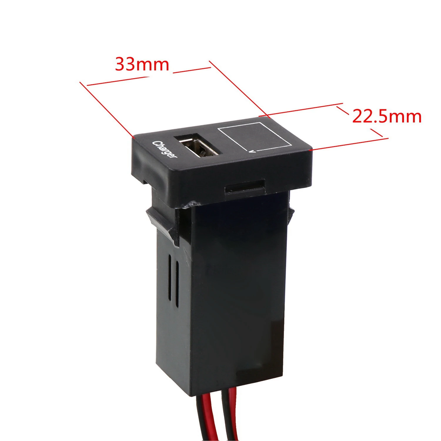 USB-разъем DC12V 5V 2.1A для автомобиля с цифровым LED-дисплеем напряжения, измерителем напряжения и монитором заряда батареи для TOYOTA