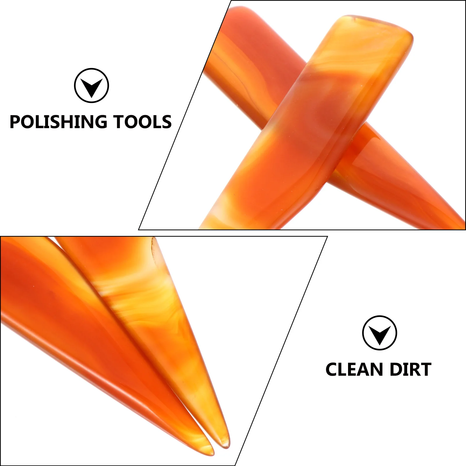 

2Pcs Agate Polisher Hand Polishing Tool for Jewelry Care Gold Silver Copper Cleaner Essential for Jewelers and Hobbyists