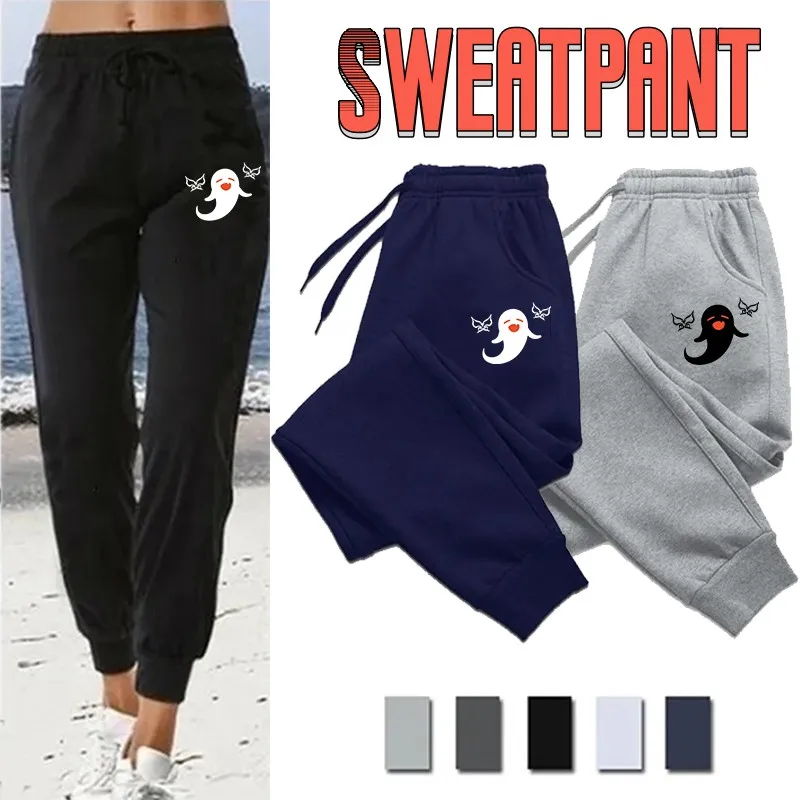 

New Cute Cartoon Printed Women Sweatpants Long Pants High Waist Casual Drawstring Trousers Womens Sports Fitness Jogging Pants