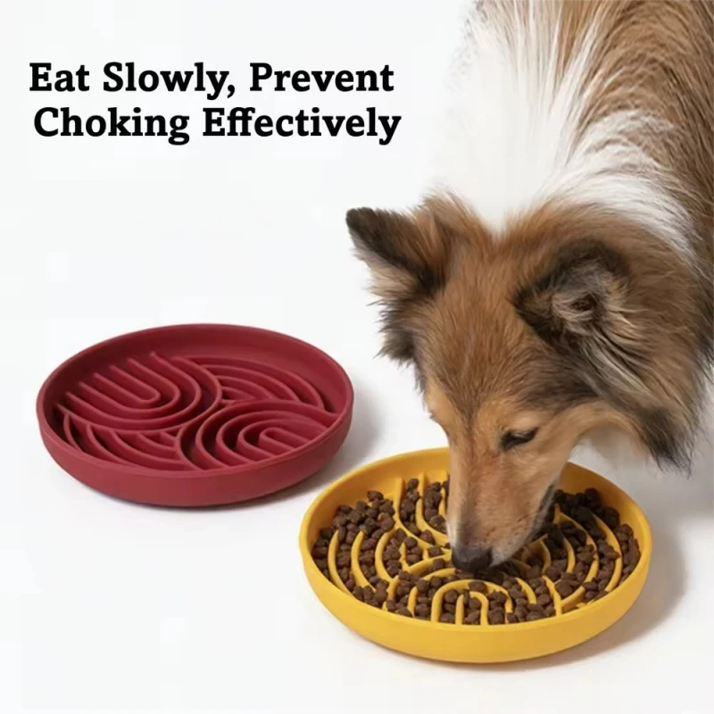 

Silicone Lick Mat for Dog Suction Cup Slow Feeding Pad Anti Choke Pet Enrichment Dish Anxiety Relief Treat Feeder Easy Clean