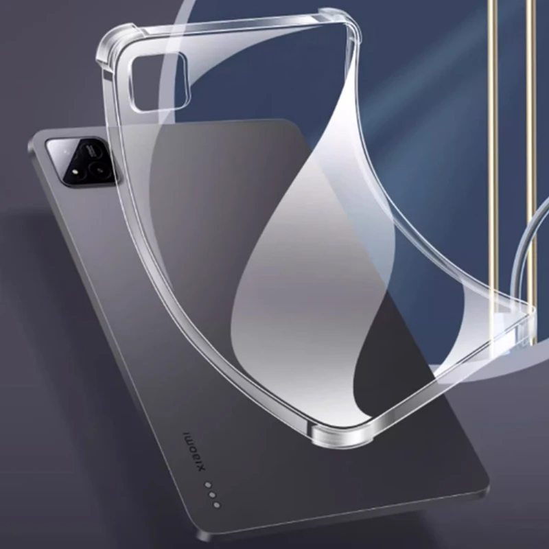 Transparent PC Case For Xiaomi Mi Pad 7 Pro 11.2 Clear Shockproof Air-bag Silicone TPU Case for Xiaomi Pad 6 6 Pro 11inch Cover