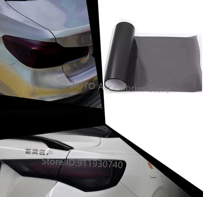 AUTO PPF koplamp tint film tph pu materiaal auto wikkelen anti-kras Beschermend voor autolamp achterlichten zwart grijs blauw bruin