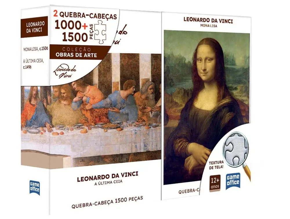 Kit Quebra-cabeça Coleção Obras de Arte Game