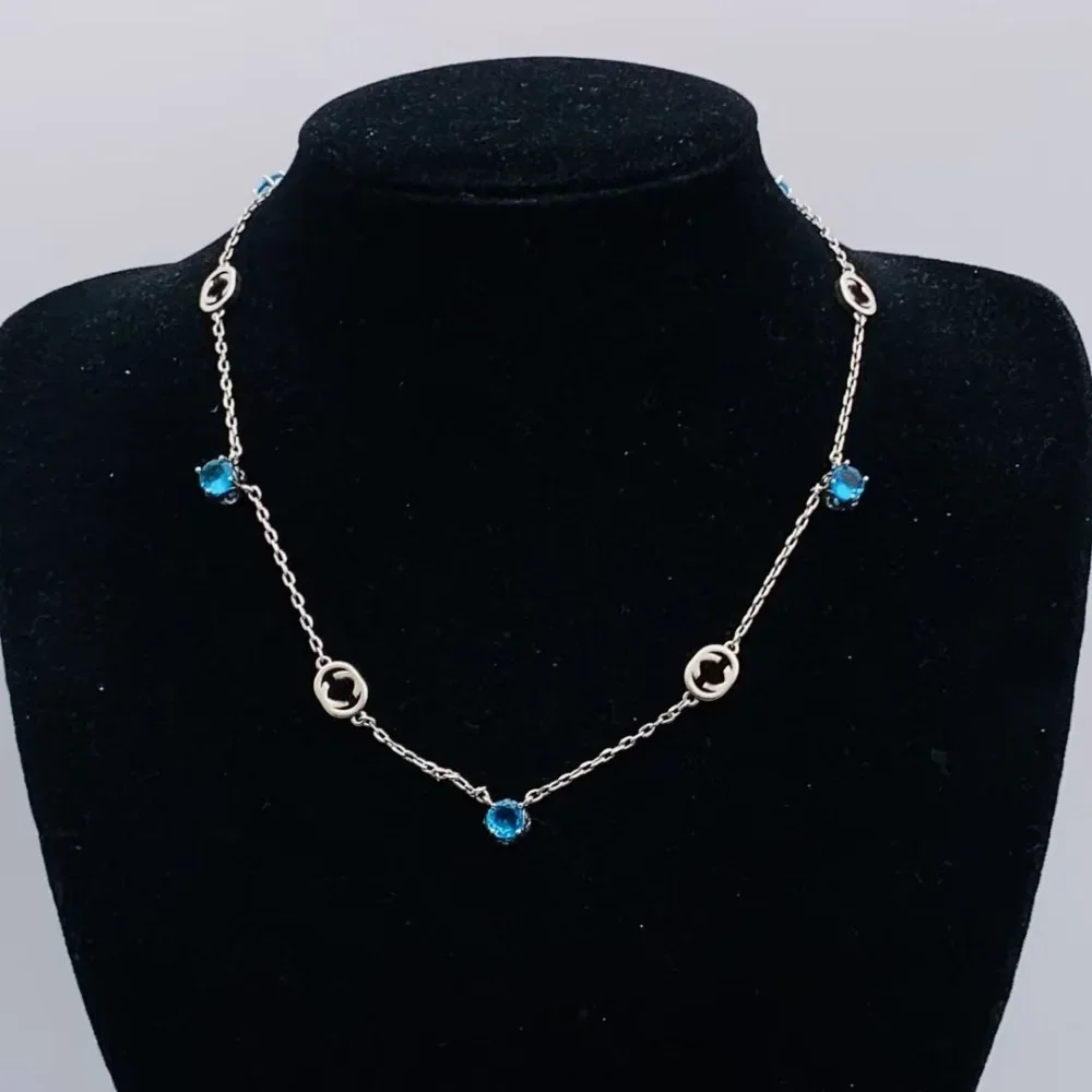 

Новинка 2025 года, классическое ожерелье с двойной буквой G, ретро-ожерелье, женское латунное ожерелье