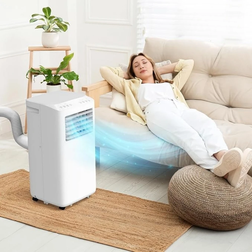WiFi Enabled Smart 10000 BTU Portable Air Conditioner Remote APP Control 3-in-1 Cooler Dehumidifier Fan