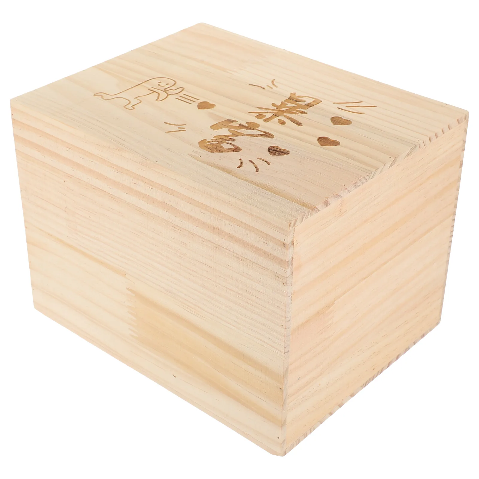 

Wooden Piggy Bank For Kids Children'S Money Saving Box Coin Storage Jar Cute Animal Bank Unopenable Cash Holder Tip Jar