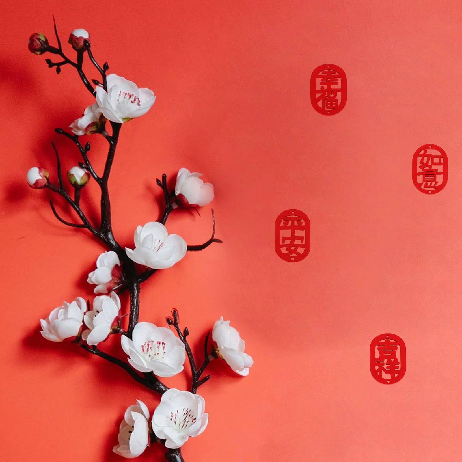 

60 шт. деревянные благоприятные подвески полые резные новогодние DIY подвесной декор весенний фестиваль украшения дома благоприятные подвески