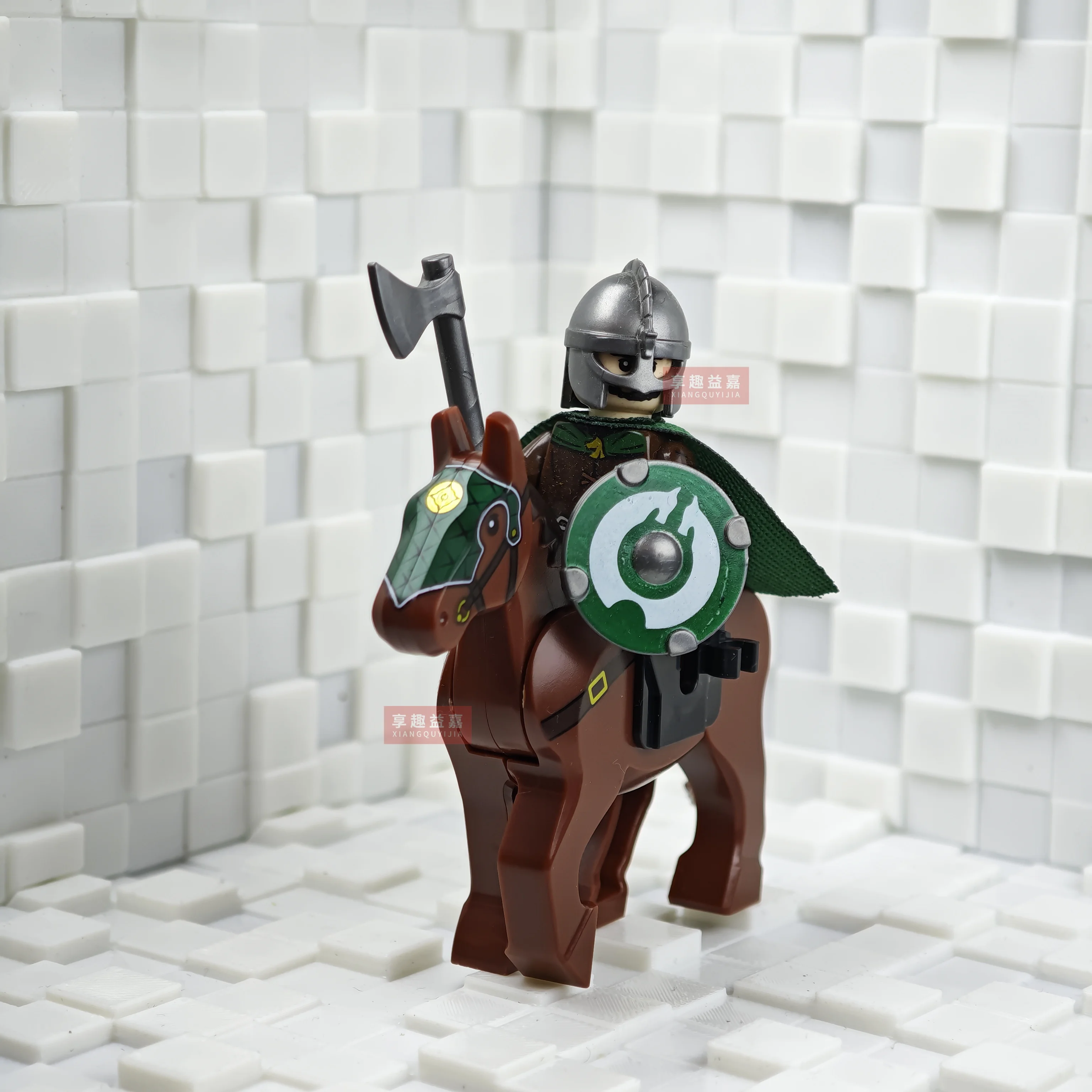 Battle Five Armies mit Schwert Rohan mit Pferd Bausteine Modell Ziegel Mini Action Spielzeug Figuren Spielzeug Geschenk für Kinder MOC