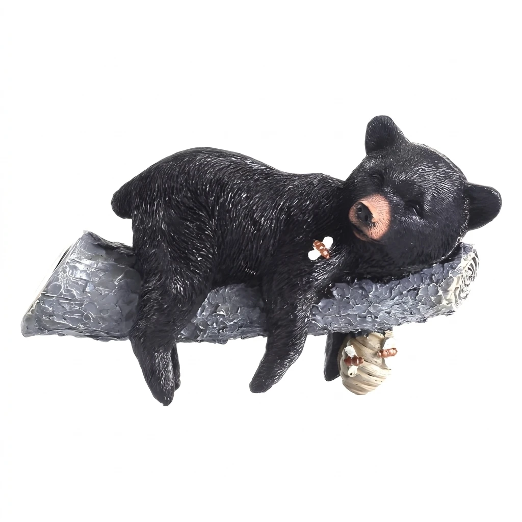 Bear Statue Realistic Garden Ornament for Homeowners Weatherproof Resin Animal Figure Outdoor Yard Decor Housewarming Gift