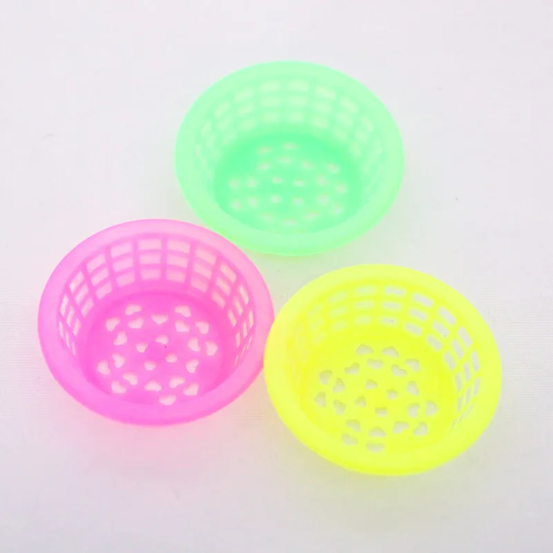 10pcs 1/12 Mini Basket Supermarket Basket Dollhouse Simulation Miniature House Tools Decoration Home Decor Kitchen Accessories