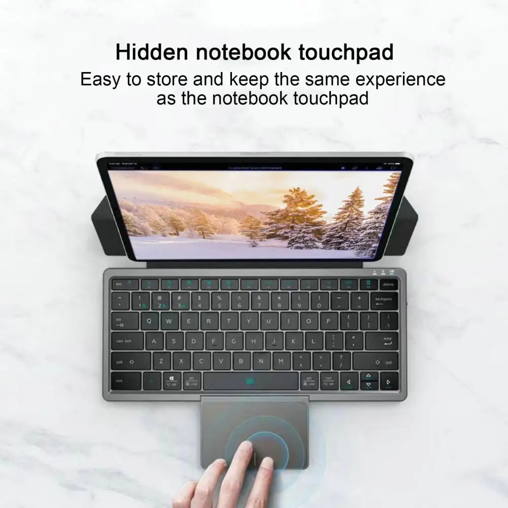 

Useful Tablet Keypad Case Ergonomic Keypad Case Ultra-thin Smart Bluetooth-compatible 5.2 Tablet Keyboard Desk Holder