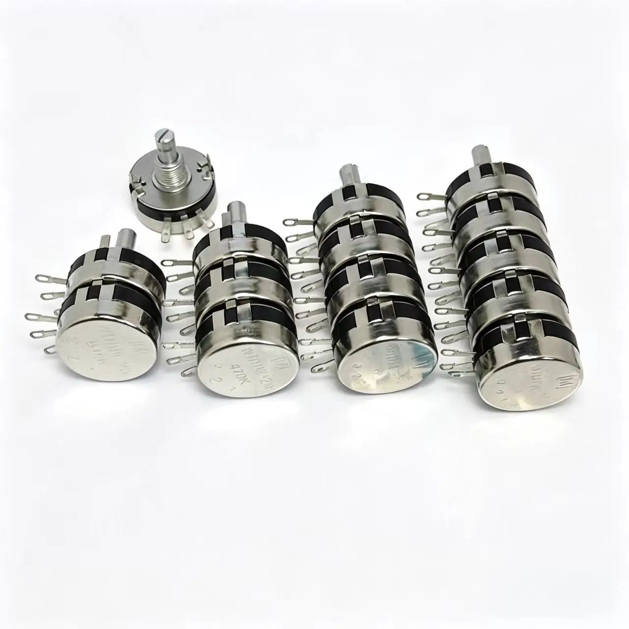WTH118 DIY Kit Parts 2W 1A Potentiometer 1K 2.2K 4.7K 10K 22K 47K 100K 470K 1M 20S Circular axis