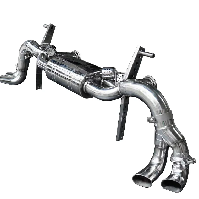 Performance Sus304 Valvetronic Exhaust Catback for  R8 V10 Plus Exhaust Cat-back