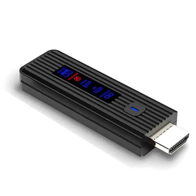 

【Купить сейчас】Беспроводной адаптер 1080P 50M - совместимый видеопередатчик с LED-подсветкой для камеры, ноутбука, монитора, проектора