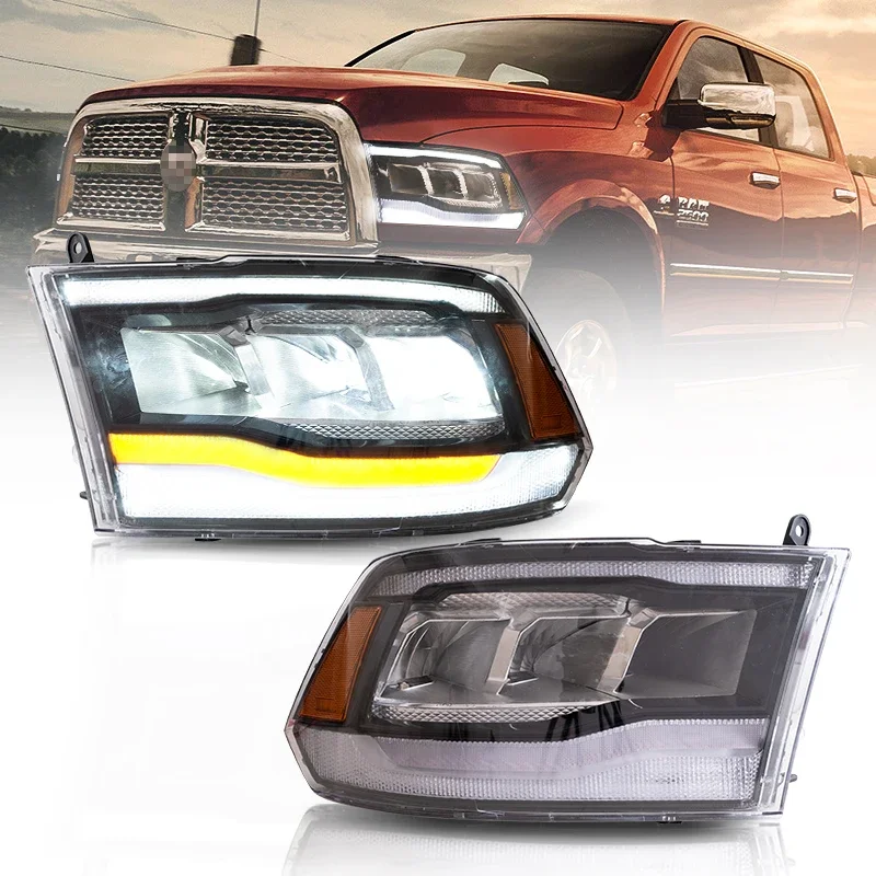 

For 2009-2021 Sequential Turn Signal RAM1500 LED Car Head Light Front Lamp 2009-2018 for DODGE RAM1500/2500/3500