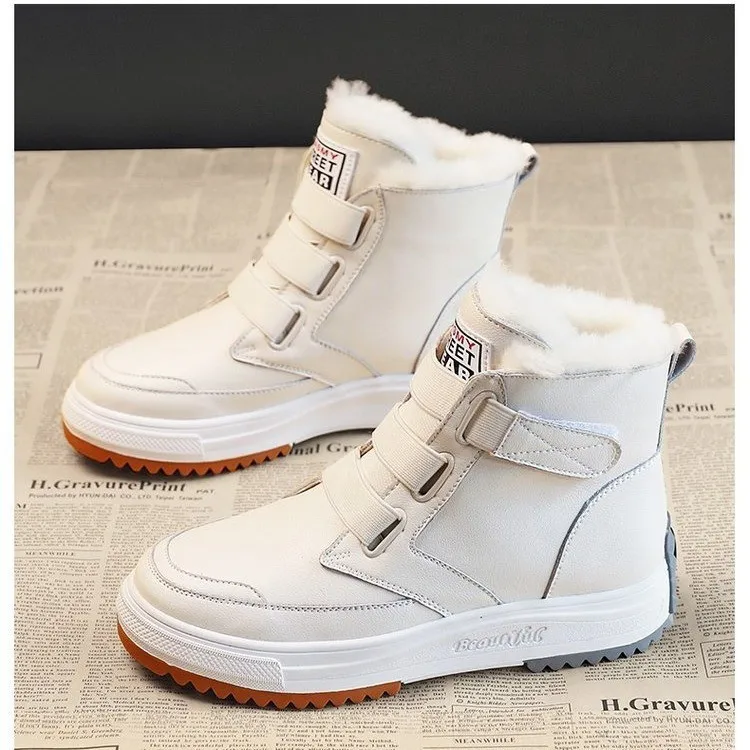 

Platform sneakers for Women Nice New Winter Shoes for women White sneakers for students casual shoes plush warm winter shoes