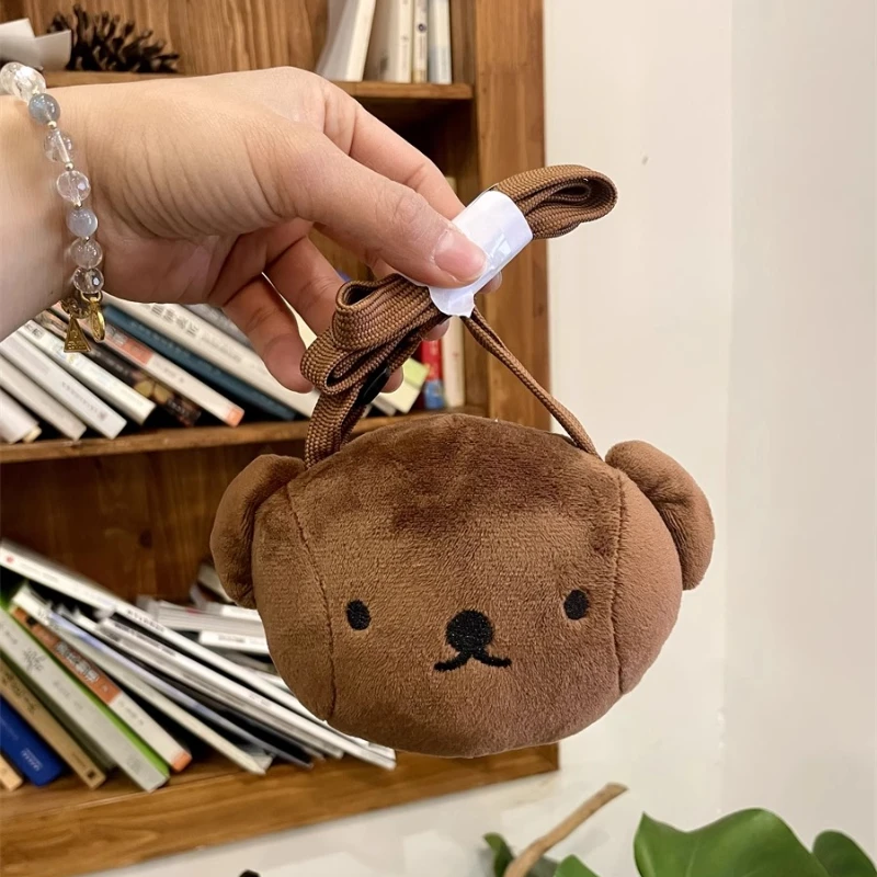 귀여운 미피 봉제 인형 어린이 백팩 부드러운 보리스 크로스백 미니 동전 지갑 귀여운 봉제 장난감 인형 백팩 어린이 휴일 선물