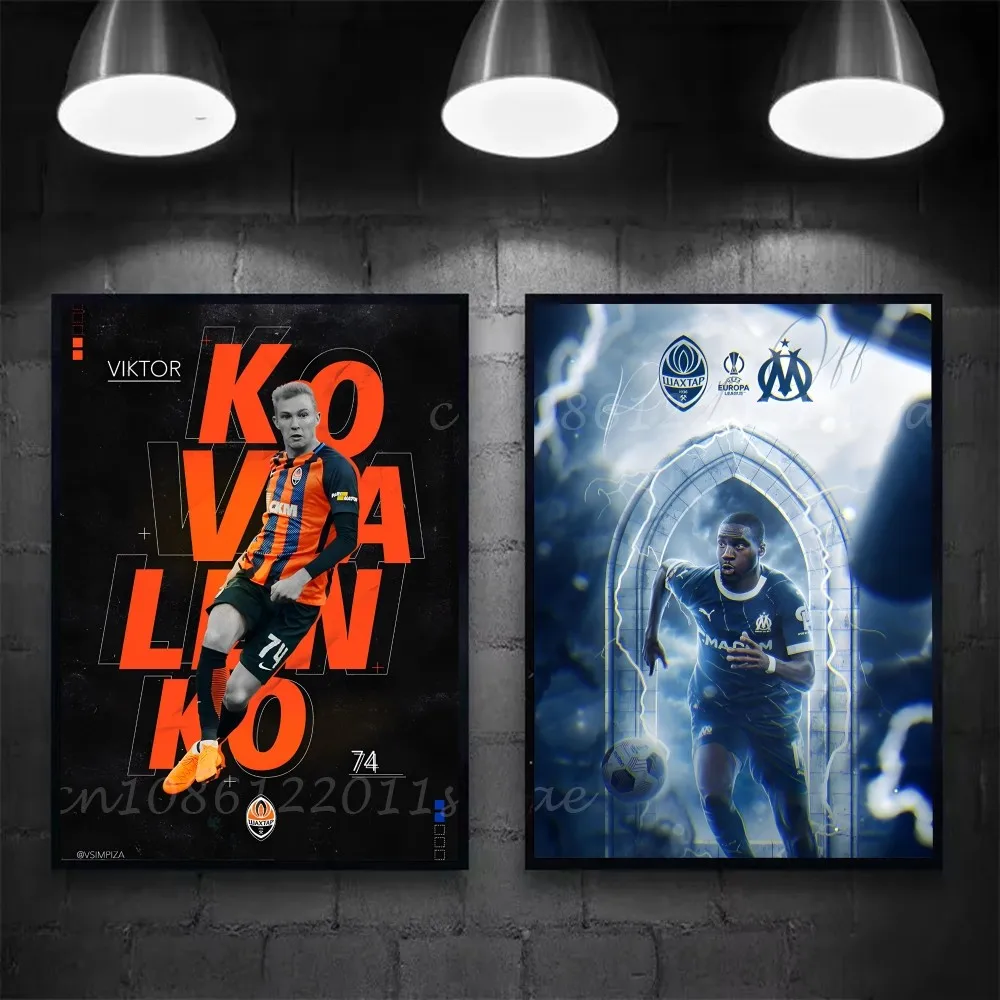 1 قطعة FC Shakhtar Donetsk ملصق ذاتي اللصق فني مقاوم للماء ورقة ملصق مقهى بار غرفة جدار ديكور