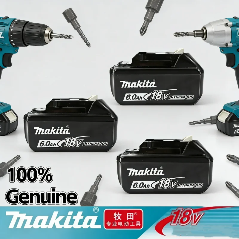 Makita 18v battery genuine original , High-density energy cell , Ultra-long battery life，Makita power tool battery replacement