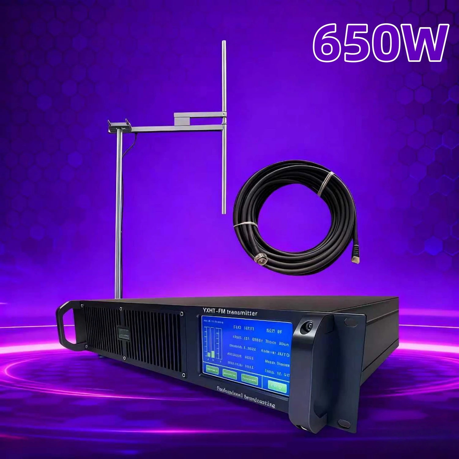 

TC- Music-Focused YXHT 650W FM Transmitter for Commercial Music Radio Stations High-Fidelity Broadcast