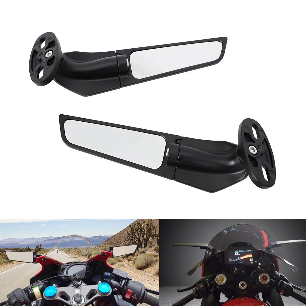 Universal Rotatable Rearview Mirror Motorcycle Modified For Honda CBR250R CBR300R CBR500R CBR600R CBR650R VTR1000F VFR400