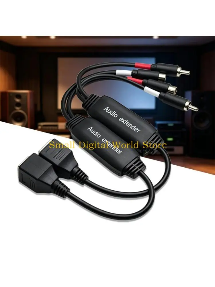 77UB 3.5mm Over Cat5 Extender Provides 20Hz 22KHz Frequency Response Perfect For Auditory Systems And Video Equipment