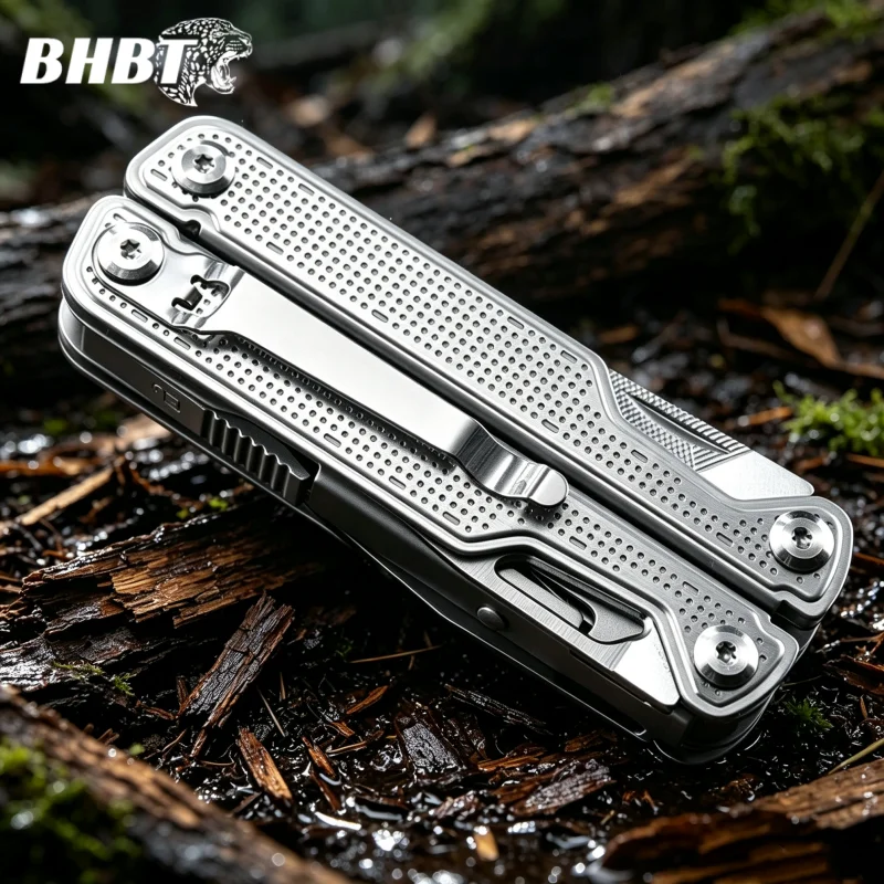 BHBT 25 in 1 Multitool Pliers EDC Pocket Knife Portable Outdoor Camping Survival Multi Functional Hand Tool with Bits Gift Men