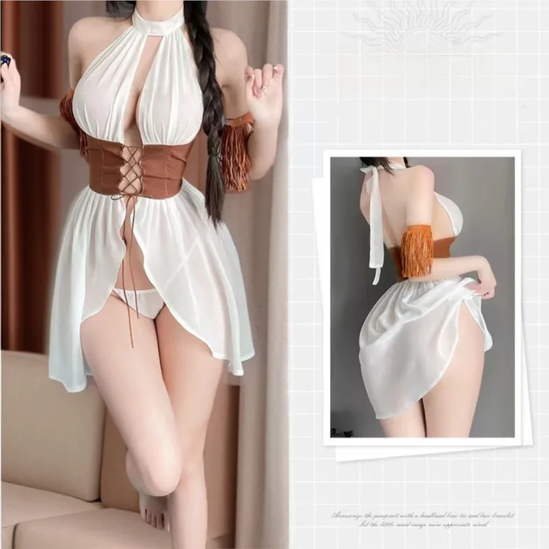 Erotic lingerie Mesh thin transparent slit uniform tempting sexy. items night richiami fancy underwear women Sexy costume xxx