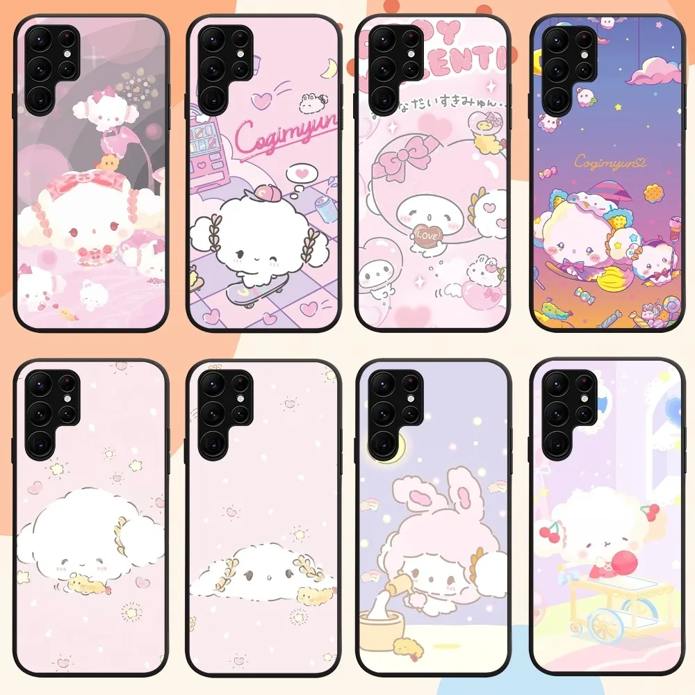 MINISO Sanrio Cogimyun Cute Kawaii Pink Phone Case For Samsung Galaxy A52 A53 A70 A72 A71 A73 A91 A80 S Shell