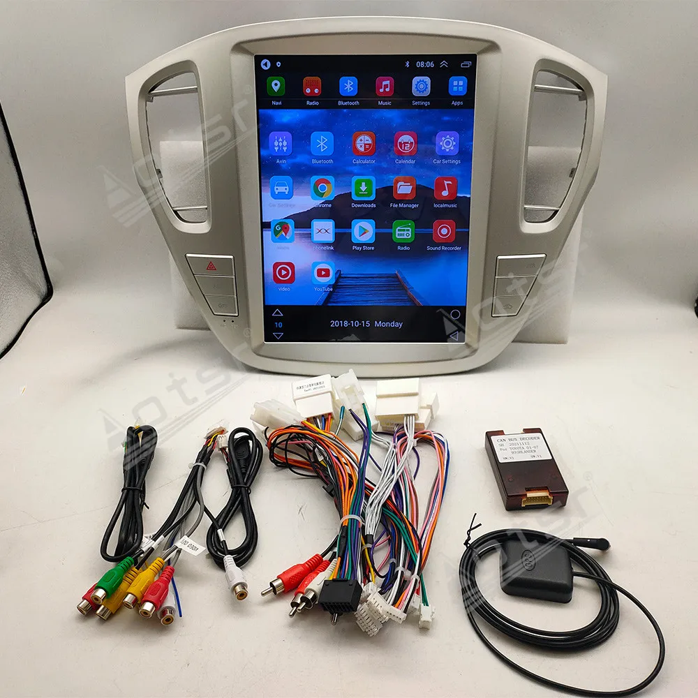 2026,12.1 ''أندرويد 13 لتويوتا هايلاندر 01-07 شاشة السيارة الملاحة أبل Carplay راديو السيارة DSP مشغل وسائط متعددة 4G GPS #5