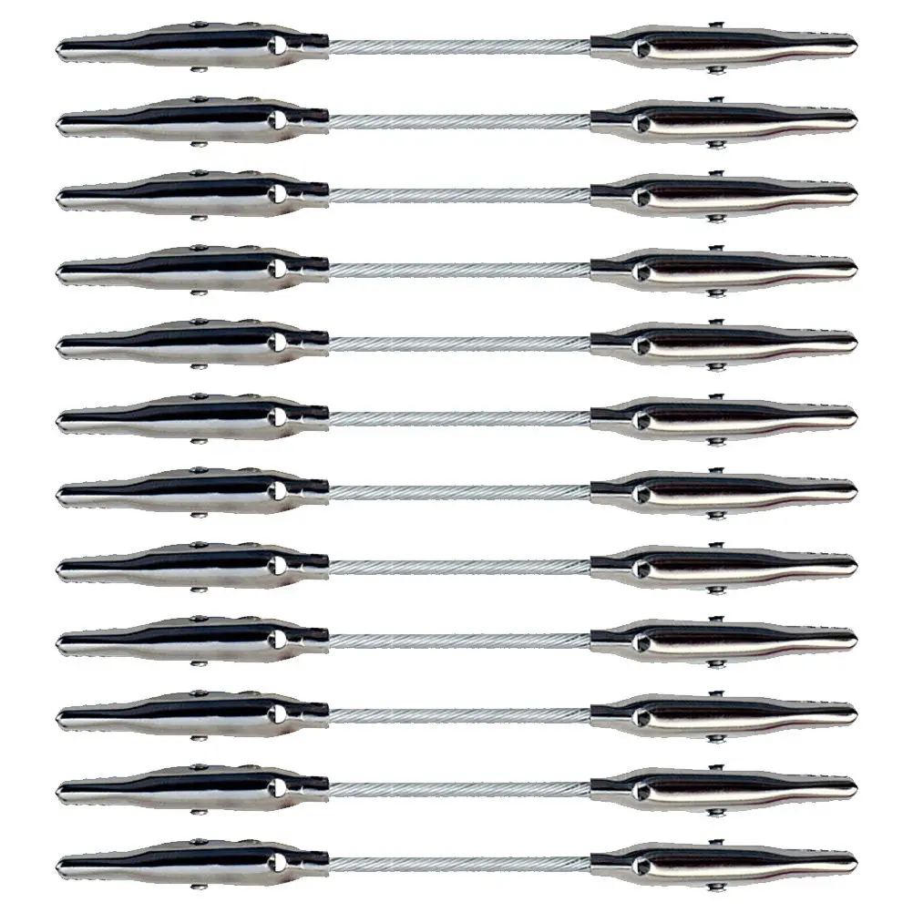 12Pcs Alloy Alligator Clips Holder For Desk Photo Display New Years Party Decor Dual-tip Design Strong Grip
