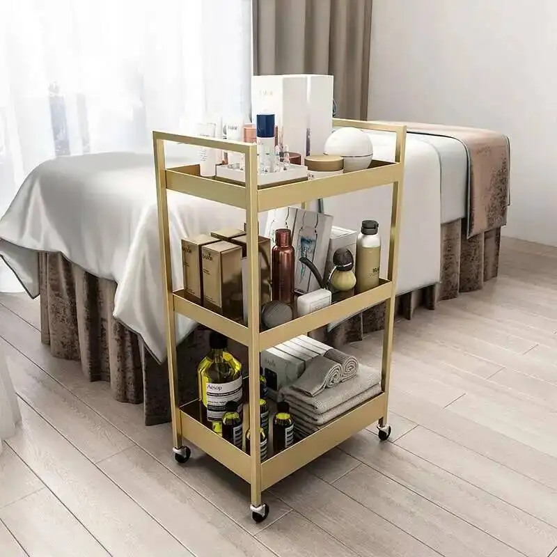 

Tattoo Utility Salon Trolley Beauty Tool Nail Medical Salon Trolley Hairdresser Carrello Portaoggetti Salon Furniture RR50ST