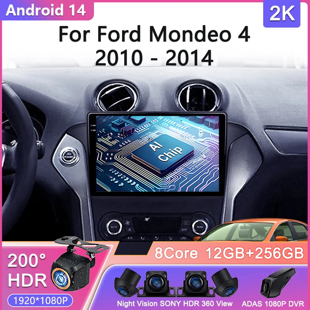 

2K Screen Android 14 For Renault Clio 3 2005 - 2014 Car Radio Multimedia Video Player Navigation GPS No 2din DVD Head Unit