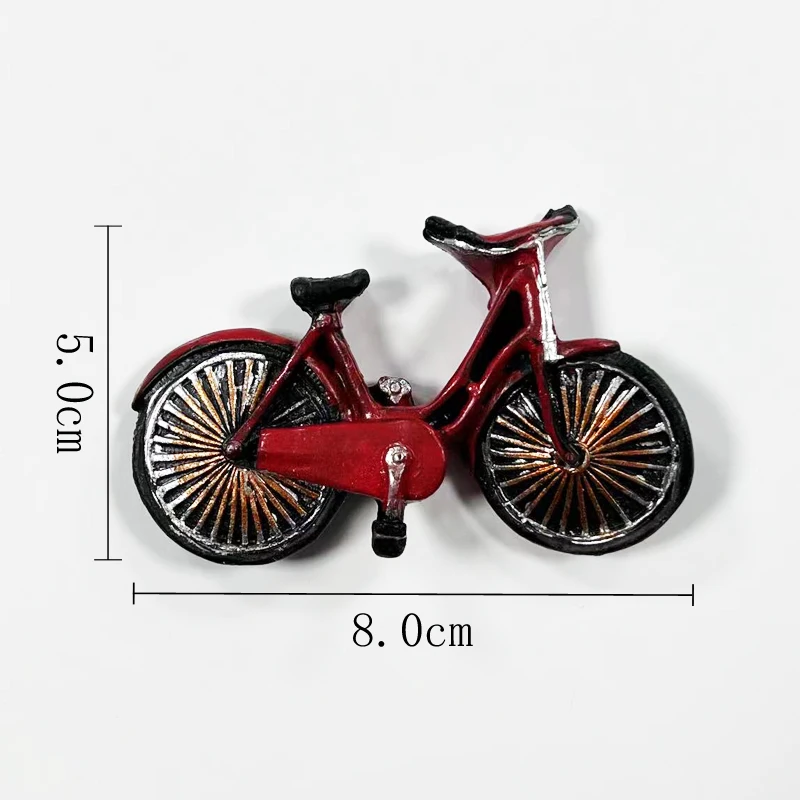 

World travel, European and American bicycle souvenirs, 3D magnetic refrigerator stickers, three-dimensional home decorations