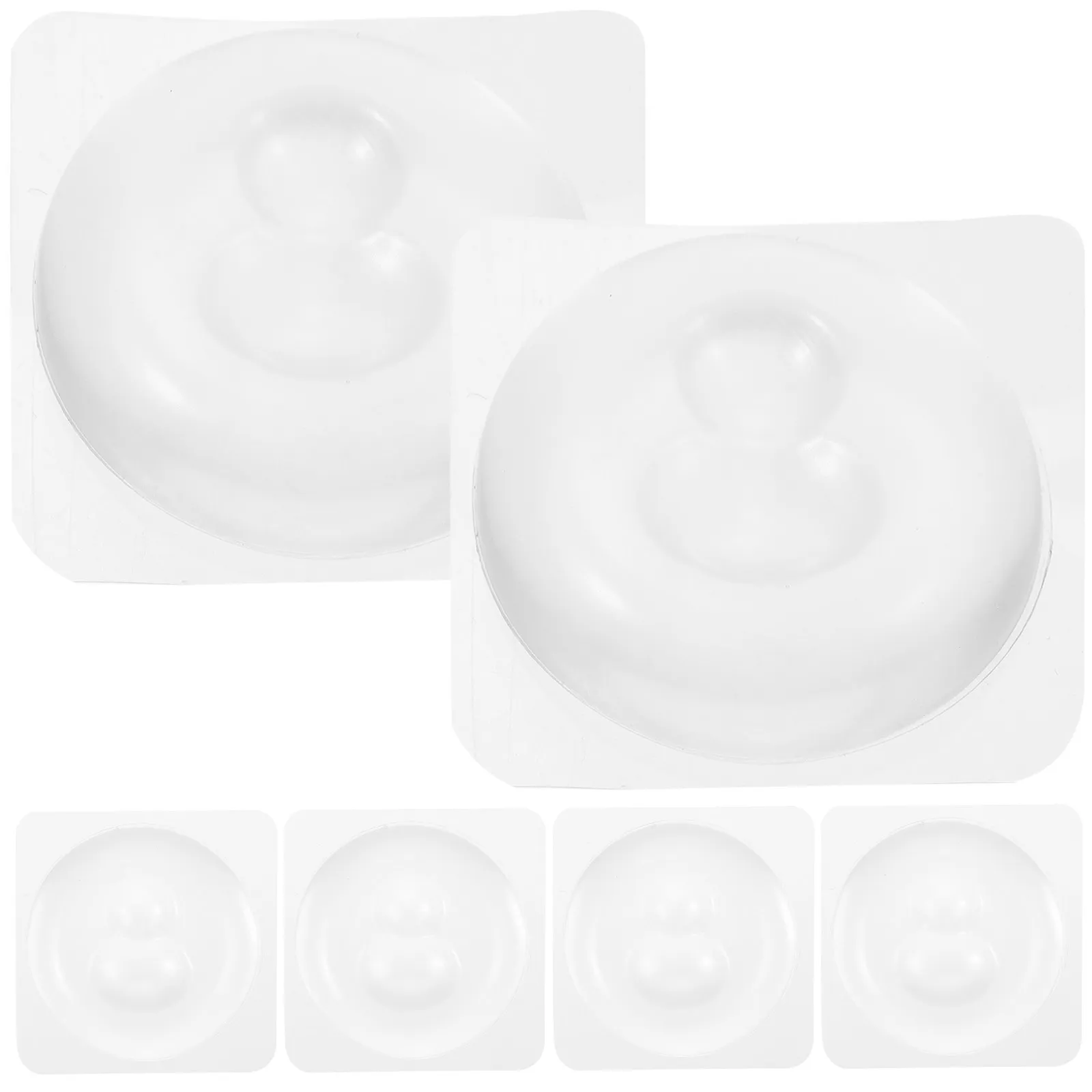 1Set Door Handle Bumpers Transparent Silicone Wall Protector Self Adhesive Prevent Collision Scratching Sound Dampening Door