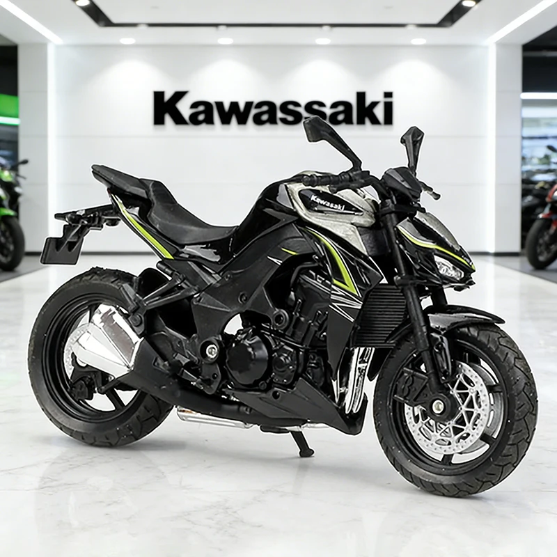 

Коллекционная модель мотоцикла WELLY 1/18 Kawasaki Z1000R 2017, литая под давлением, игрушечный внедорожный мотоцикл, игрушка-автомобиль