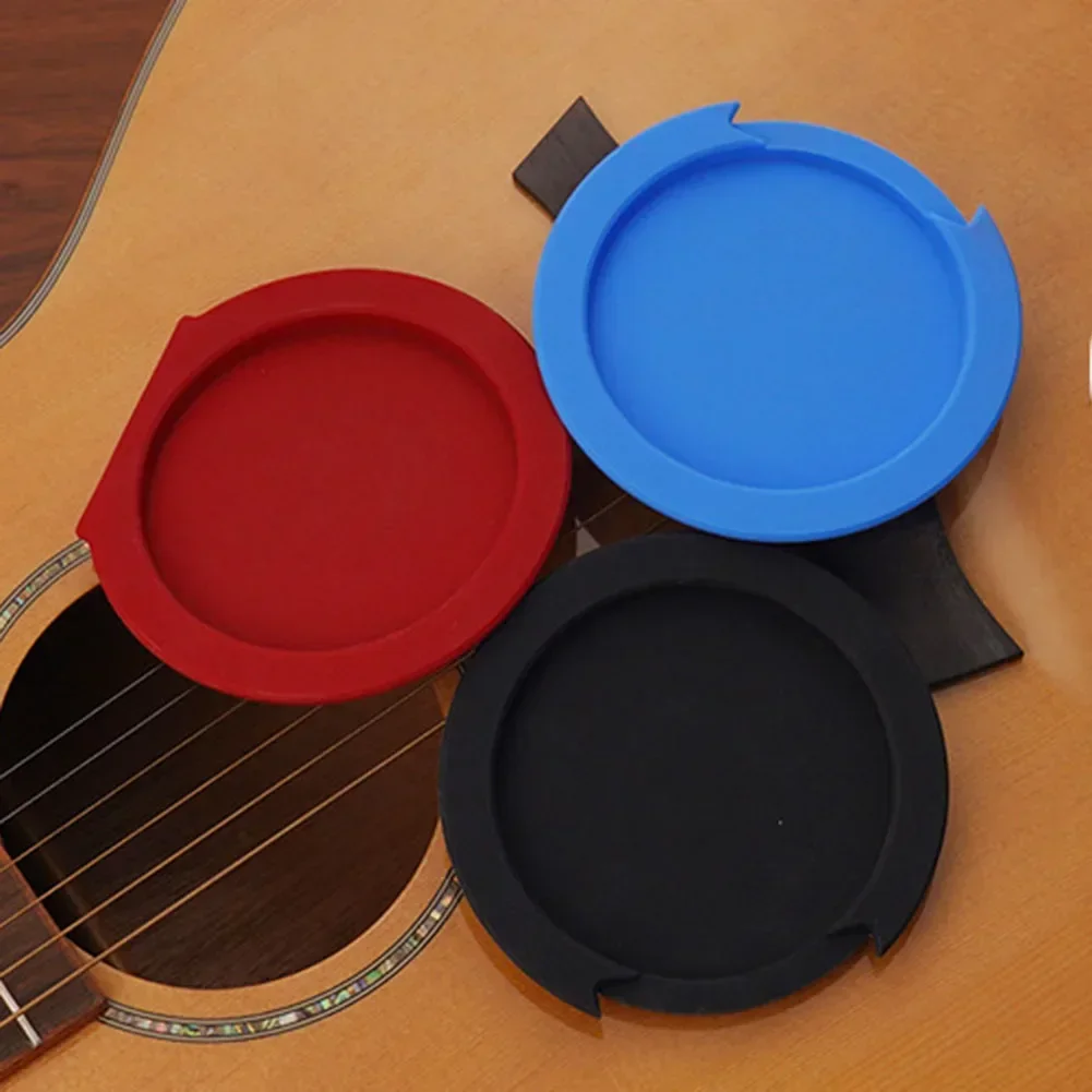 Guitar Sound Hole Cover Silicone Acoustic Classic Noise Reduction Full Size Guitars Ukulele Bass Instruments Accessories