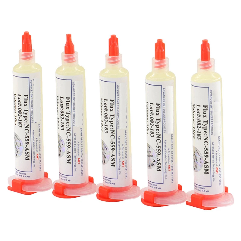 Syringe Flux NC 559 Flux RMS 223 Solder Flux for Electronics SMT BGA SMD PGA PCB Repair Tools Welding Paste Needles Rework Tools