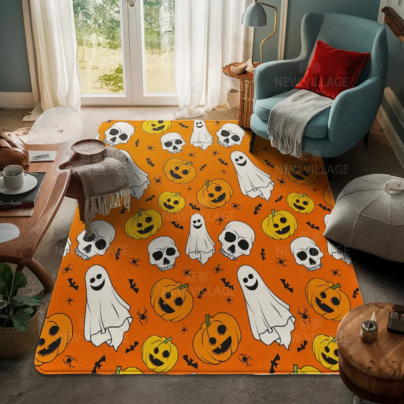 House entrance carpet Home door mat Living Room Bath Foot bathroom non-slip water absorption rugs bath Halloween Autumn Pumpkin