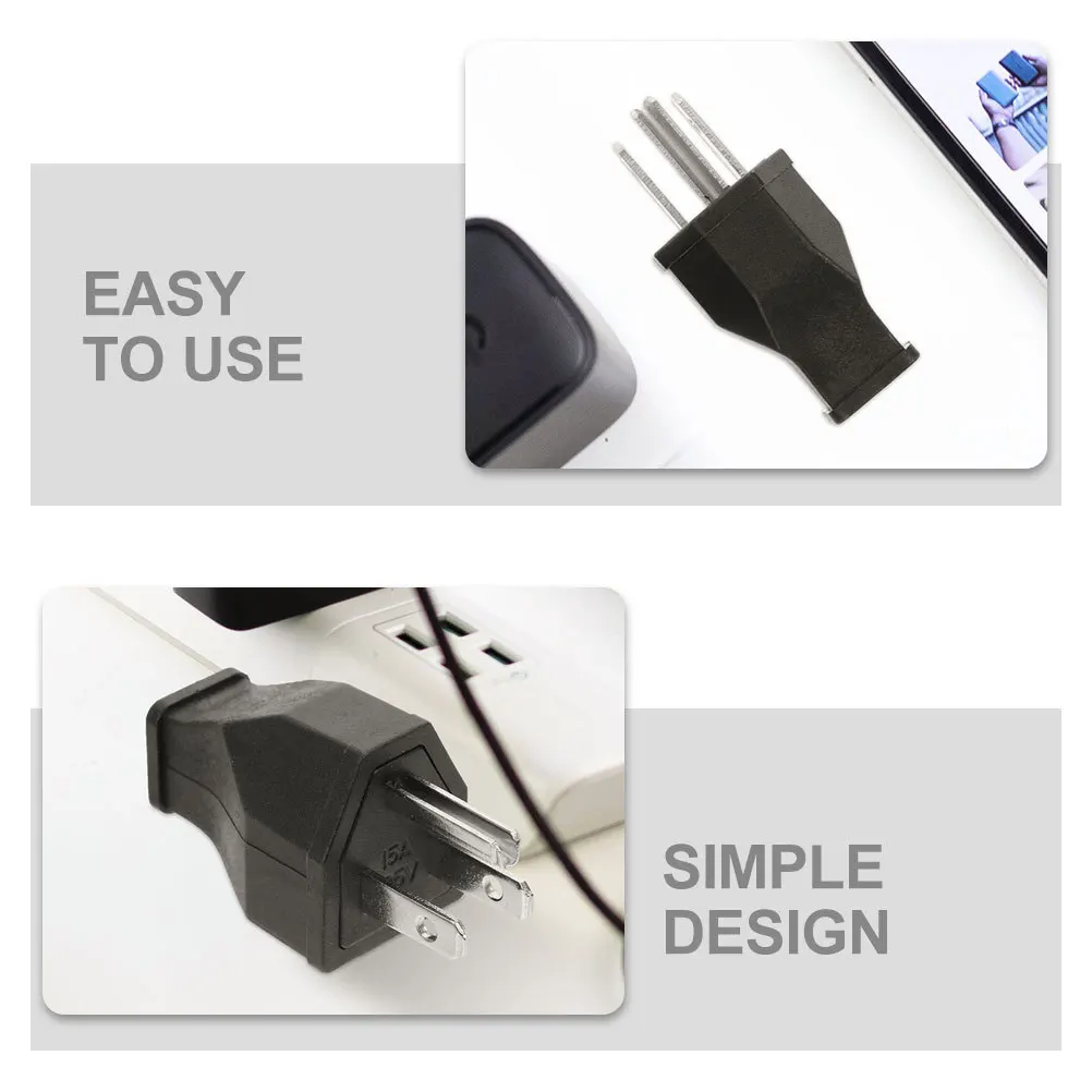 4 قطعة 15A 125 فولت الولايات المتحدة زاوية مستقيمة تمديد الحبل التوصيل استبدال 3 الشق ذكر التوصيل للطاقة الصناعية العاكس المحمولة