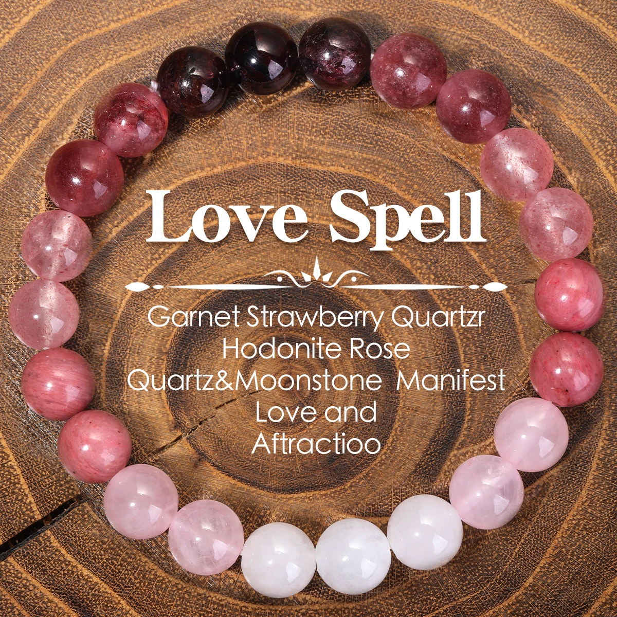 Love Spell Natural Stone Bracelet For Women Men Luck Money Protection Health Crystal Citrine Tiger's Eye Bracelet Wholesale